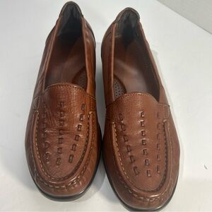 SAS Tripod Comfort‎ Women's Leather Loafers, Brown, Size 6.5W Preowned No Box